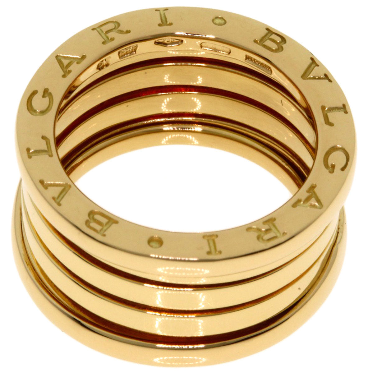 BVLGARI B.zero1 4 band #51 Ring K18 Yellow Gold Ladies [Used]