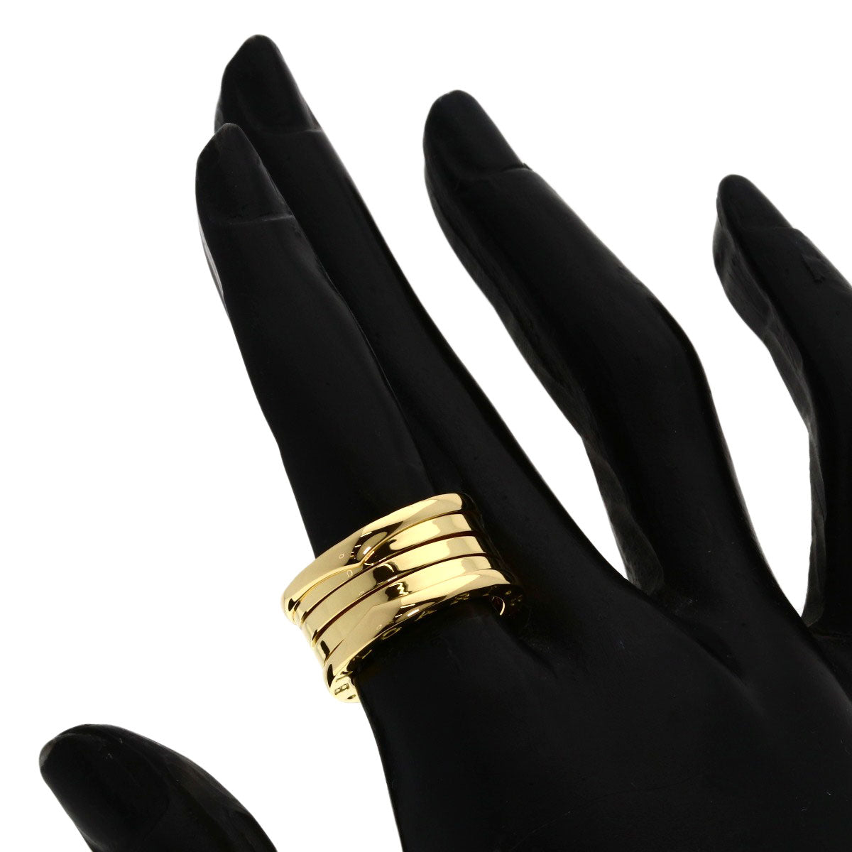 BVLGARI B.zero1 4 band #51 Ring K18 Yellow Gold Ladies [Used]