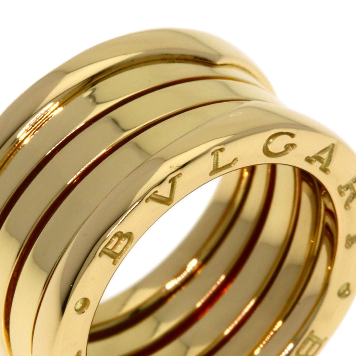 BVLGARI B.zero1 4 band #51 Ring K18 Yellow Gold Ladies [Used]