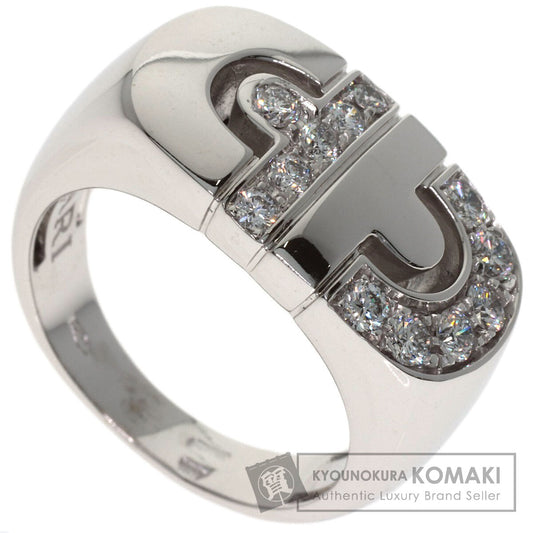 BVLGARI Parentesi Diamond Ring K18 White Gold Ladies [Used]