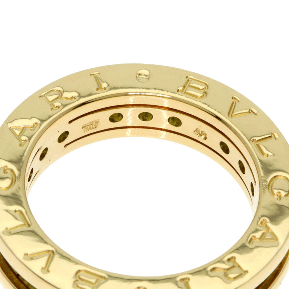 BVLGARI B.zero1 1 band Peridot #48 Ring K18 Yellow Gold Ladies [Used]