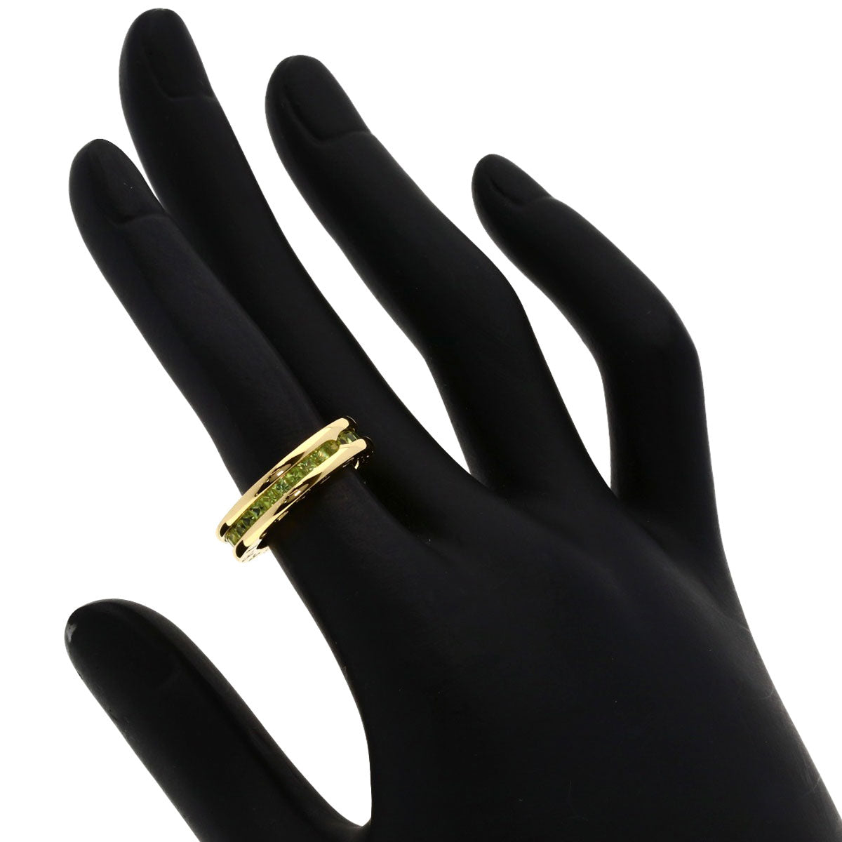 BVLGARI B.zero1 1 band Peridot #48 Ring K18 Yellow Gold Ladies [Used]