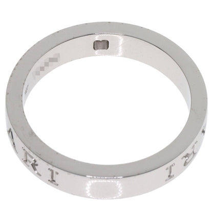 BVLGARI Double logo 1P Diamond Ring K18 White Gold Ladies [Used]