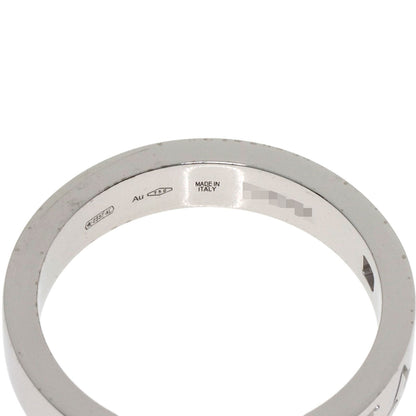 BVLGARI Double logo 1P Diamond Ring K18 White Gold Ladies [Used]