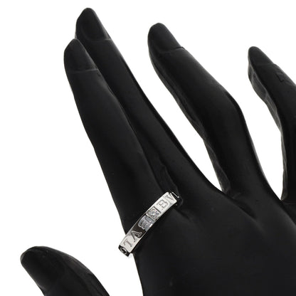 BVLGARI Double logo 1P Diamond Ring K18 White Gold Ladies [Used]