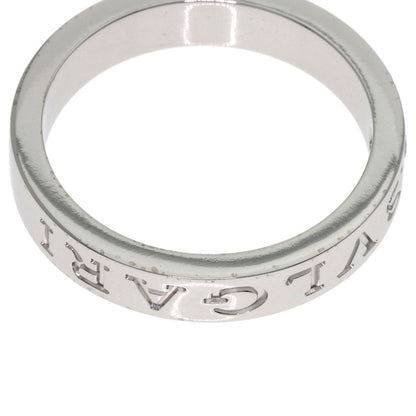 BVLGARI Double logo 1P Diamond Ring K18 White Gold Ladies [Used]