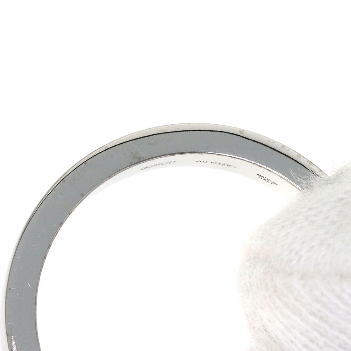 BVLGARI Double logo 1P Diamond Ring K18 White Gold Ladies [Used]