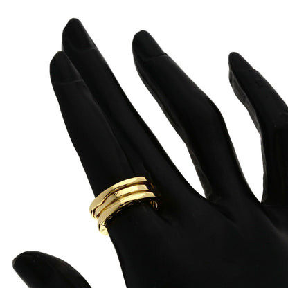 BVLGARI B.zero1 2 band #50 Ring K18 Yellow Gold Ladies [Used]