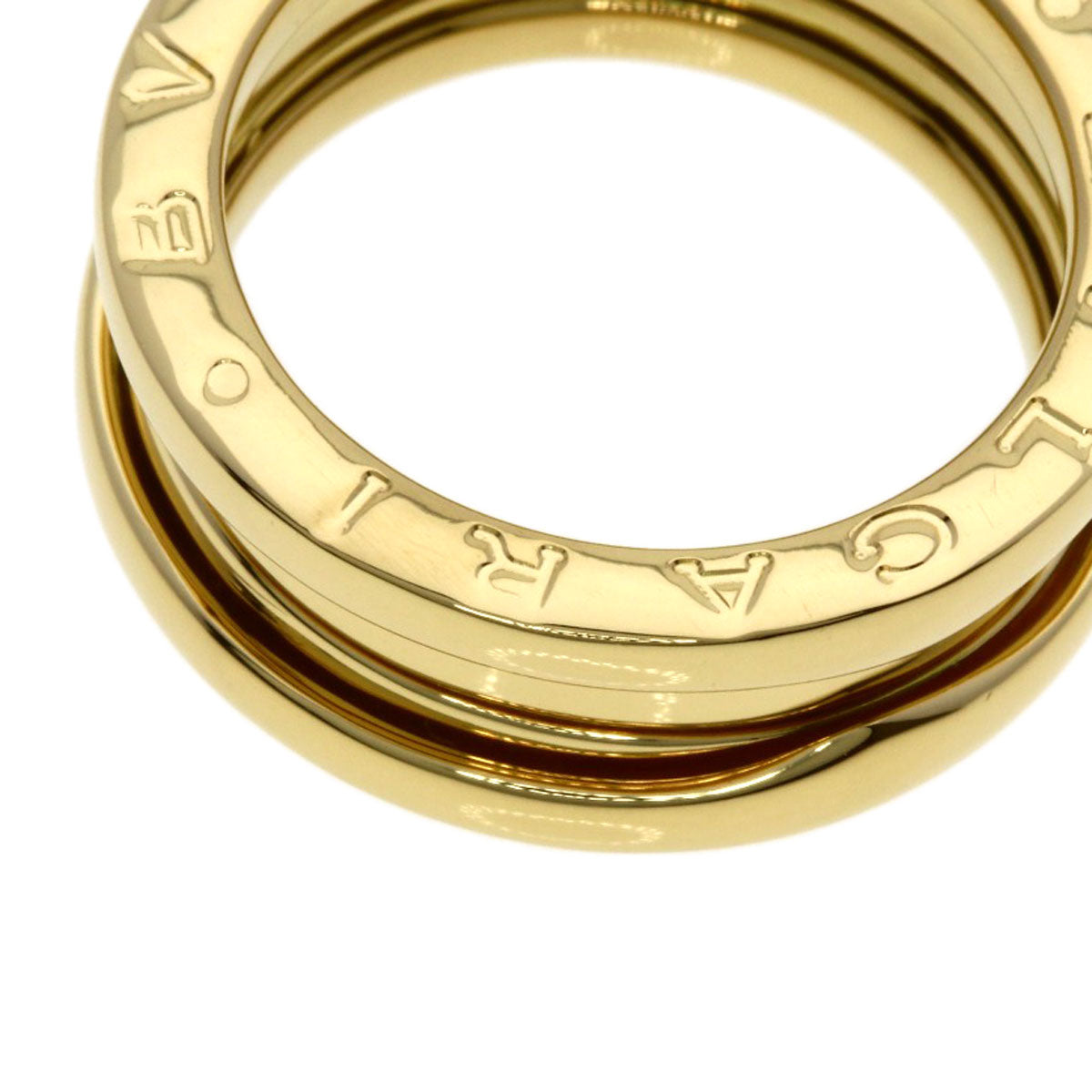 BVLGARI B.zero1 2 band #50 Ring K18 Yellow Gold Ladies [Used]