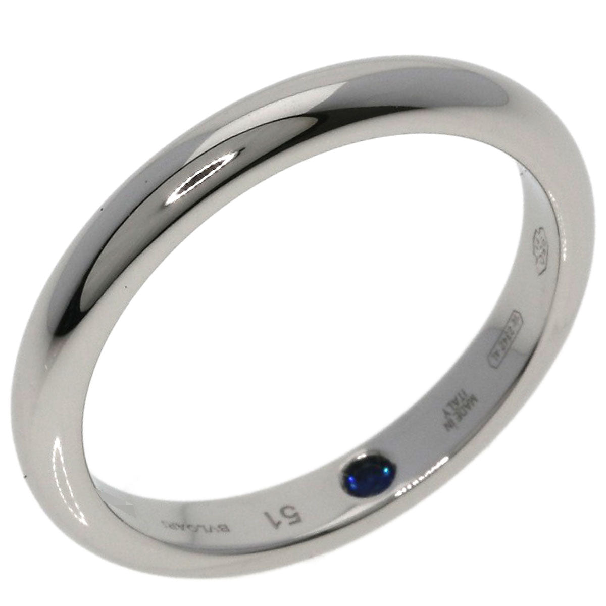 BVLGARI Wedding Inner Sapphire #51 Ring Platinum PT950 Ladies [Used]