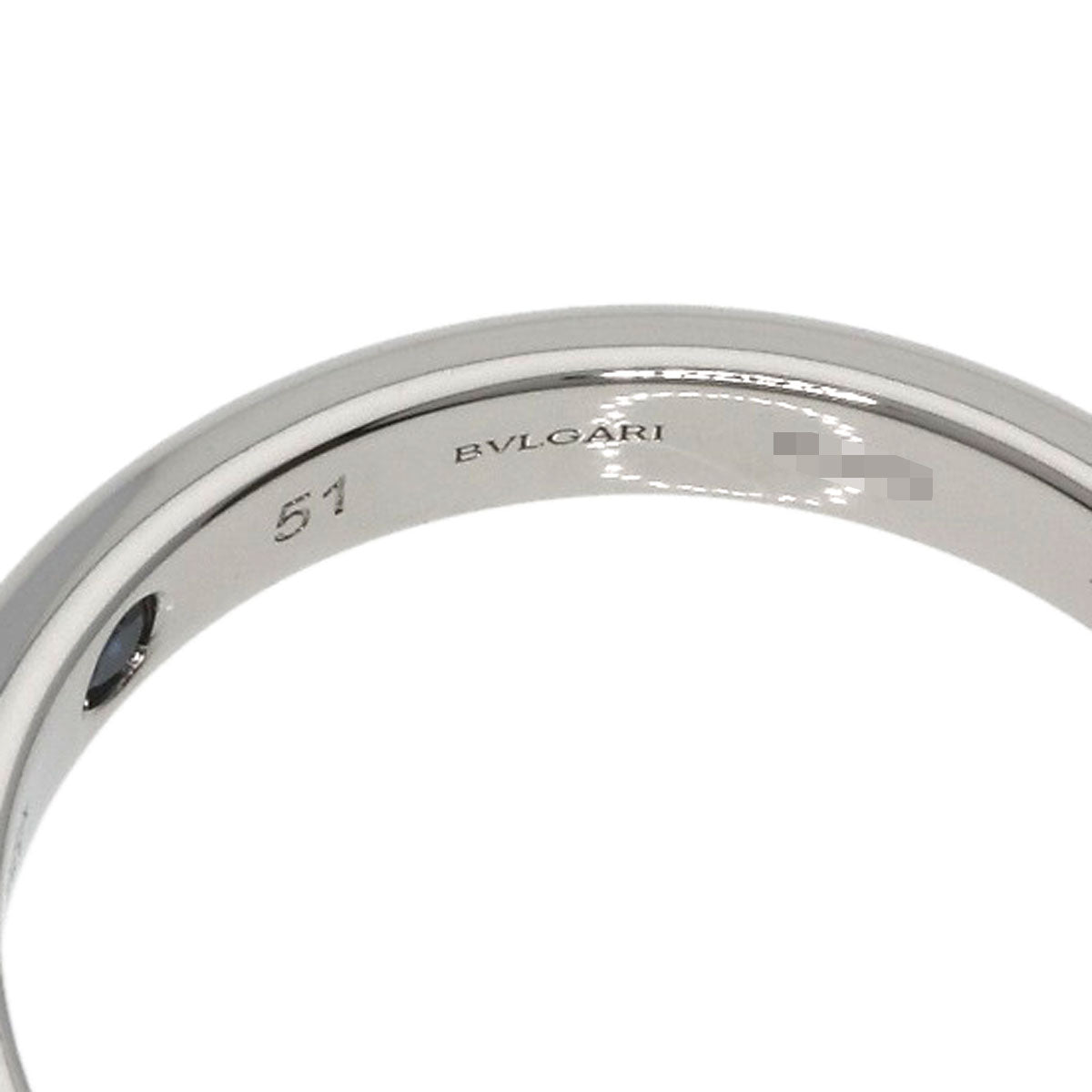 BVLGARI Wedding Inner Sapphire #51 Ring Platinum PT950 Ladies [Used]