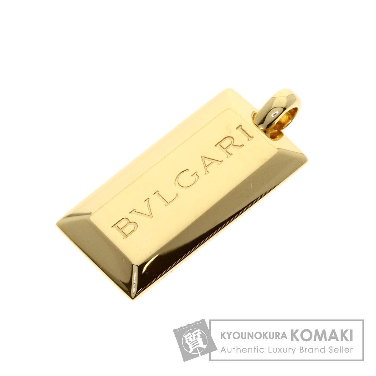 BVLGARI ingot Pendant top K18 Yellow Gold Ladies [Used]