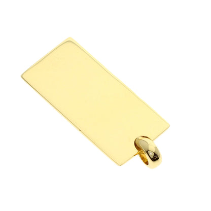 BVLGARI ingot Pendant top K18 Yellow Gold Ladies [Used]