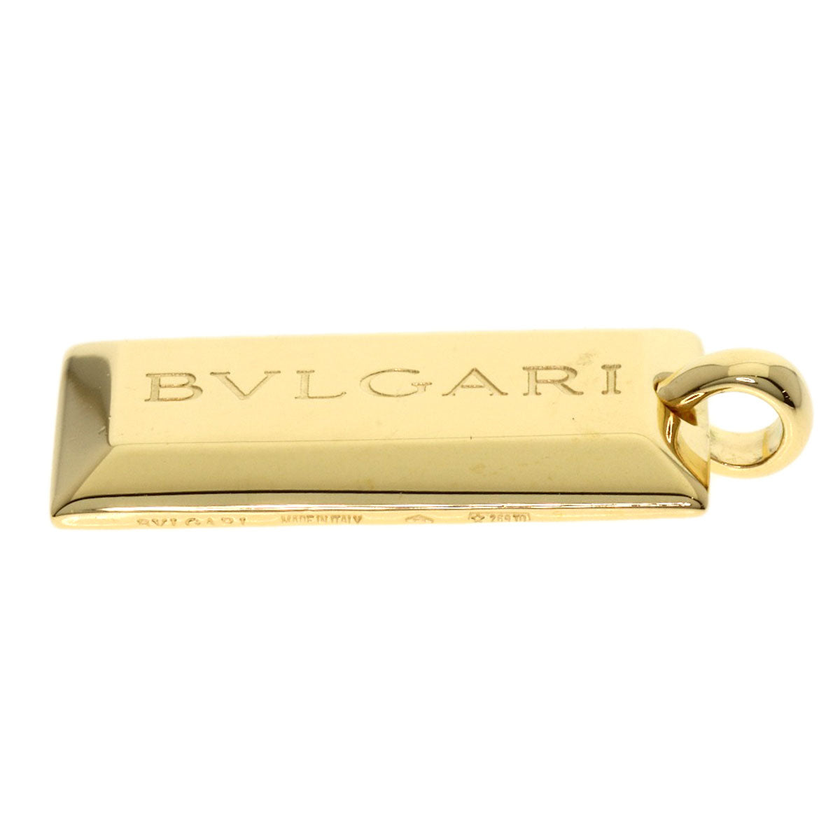 BVLGARI ingot Pendant top K18 Yellow Gold Ladies [Used]