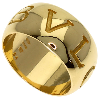BVLGARI Monologo #54 Ring K18 Yellow Gold Ladies [Used]