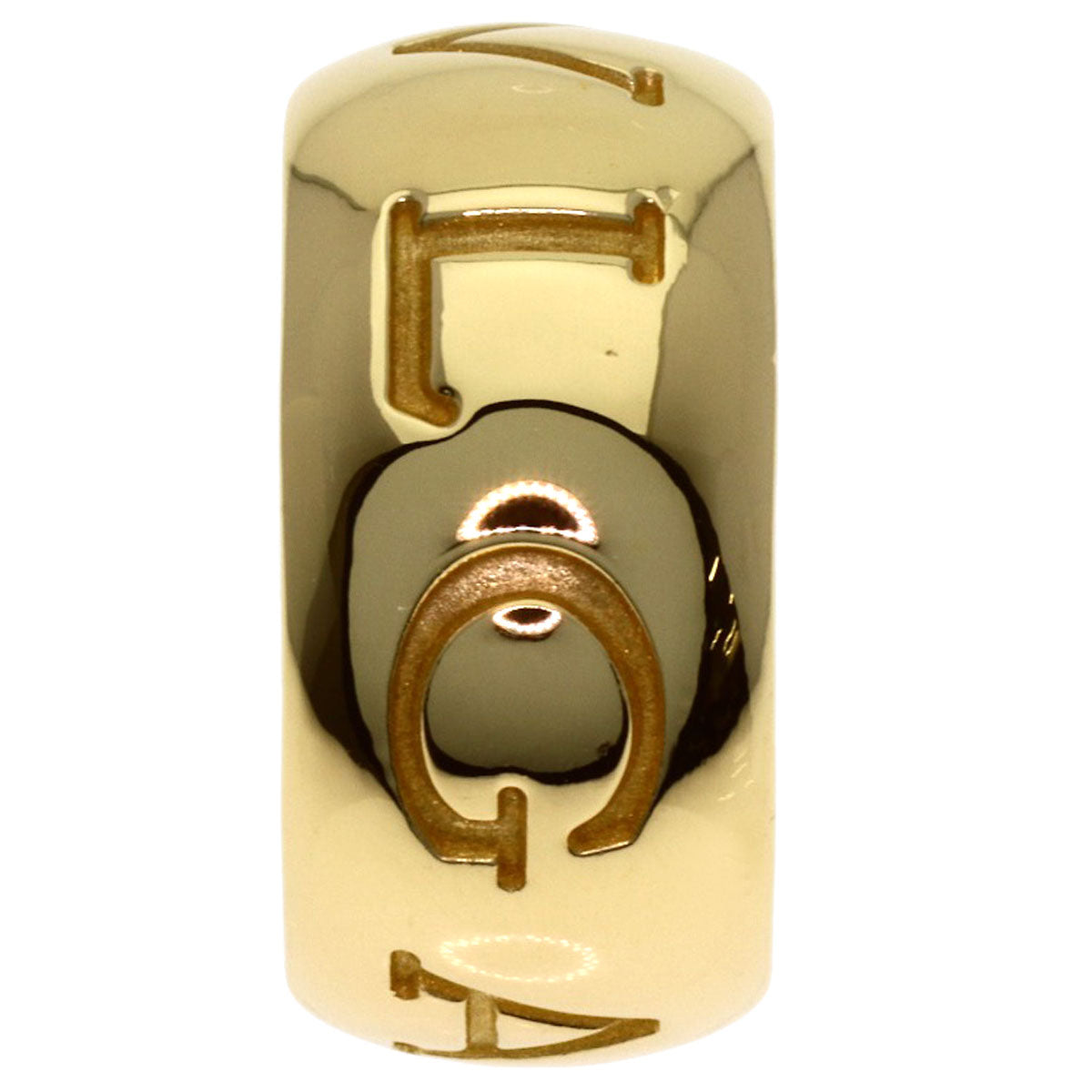 BVLGARI Monologo #54 Ring K18 Yellow Gold Ladies [Used]