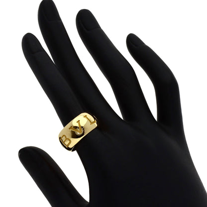 BVLGARI Monologo #54 Ring K18 Yellow Gold Ladies [Used]