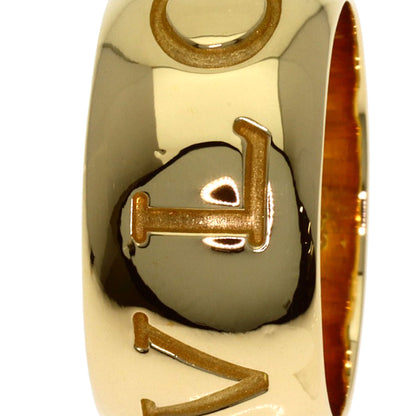 BVLGARI Monologo #54 Ring K18 Yellow Gold Ladies [Used]