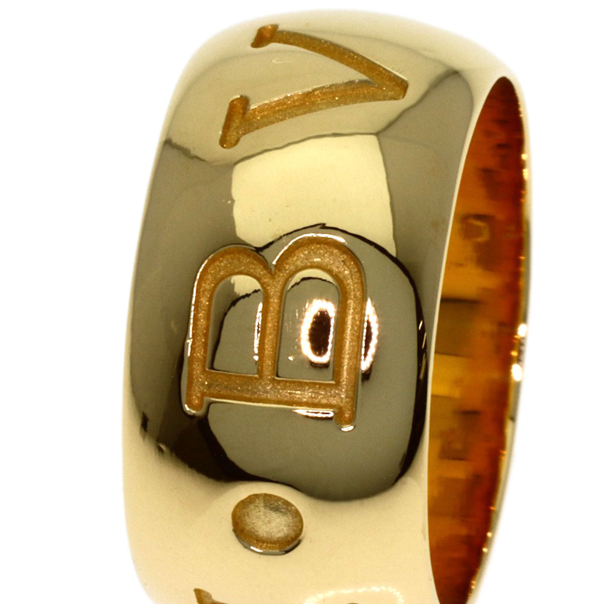 BVLGARI Monologo #54 Ring K18 Yellow Gold Ladies [Used]