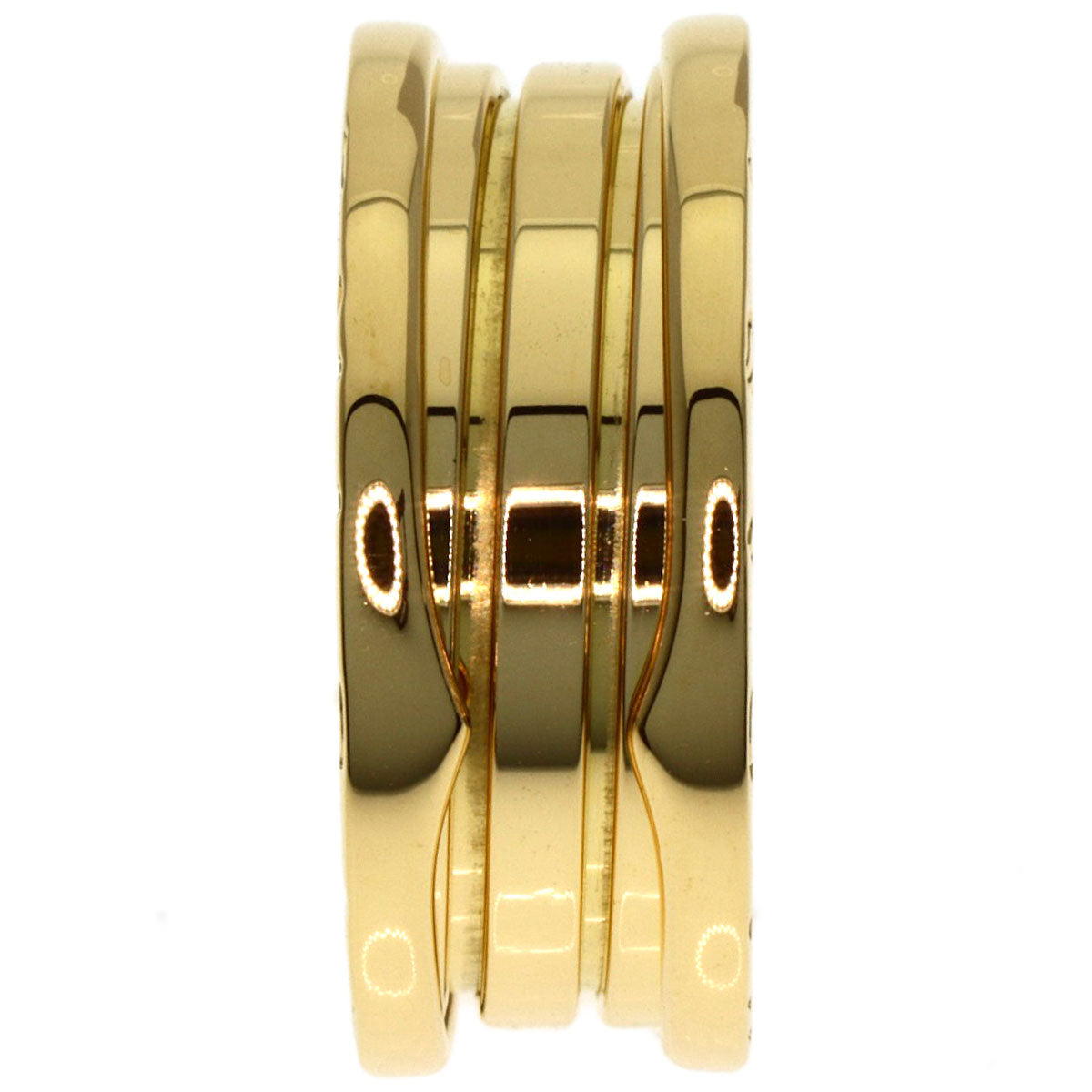 BVLGARI B.zero1 2 band #52 Ring K18 Yellow Gold Ladies [Used]
