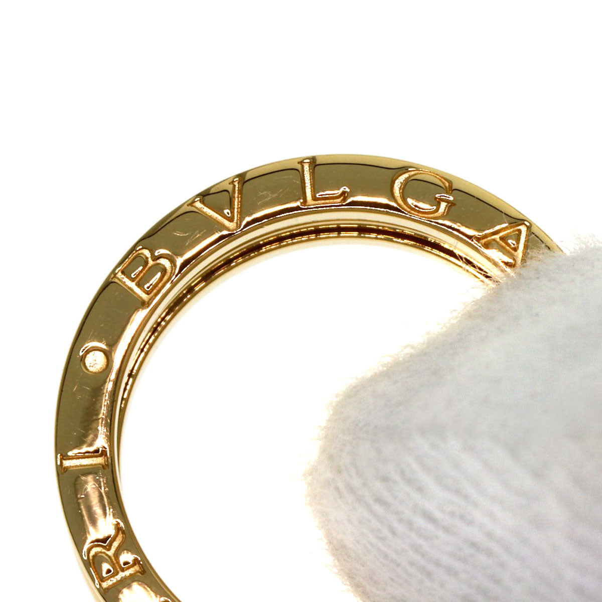 BVLGARI B.zero1 2 band #52 Ring K18 Yellow Gold Ladies [Used]