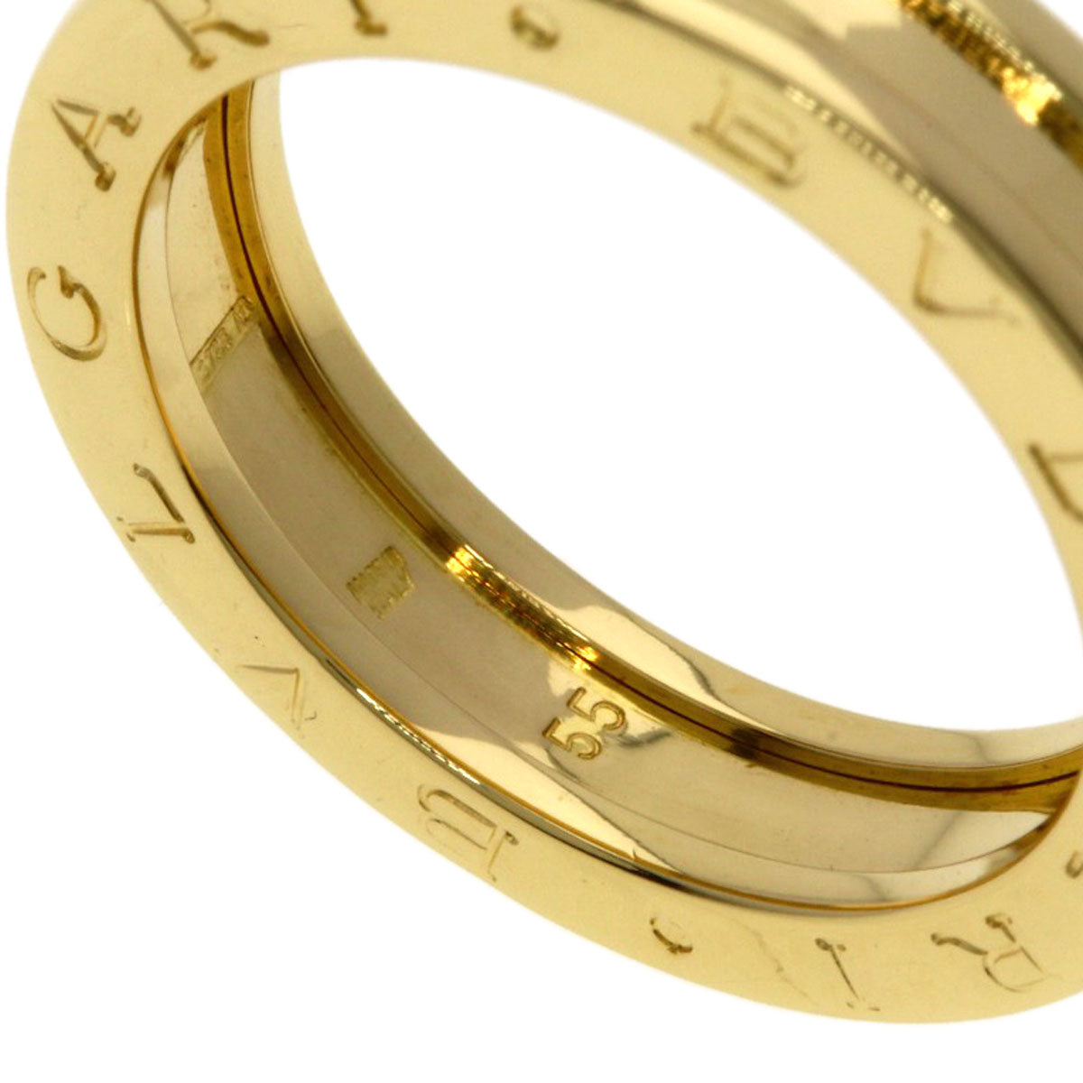 BVLGARI B.zero1 1 band #55 Ring K18 Yellow Gold Ladies [Used]
