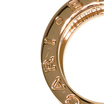 BVLGARI B.zero1 2-band White Ceramic #45 Ring K18 Pink Gold CeramicLadies [Used]