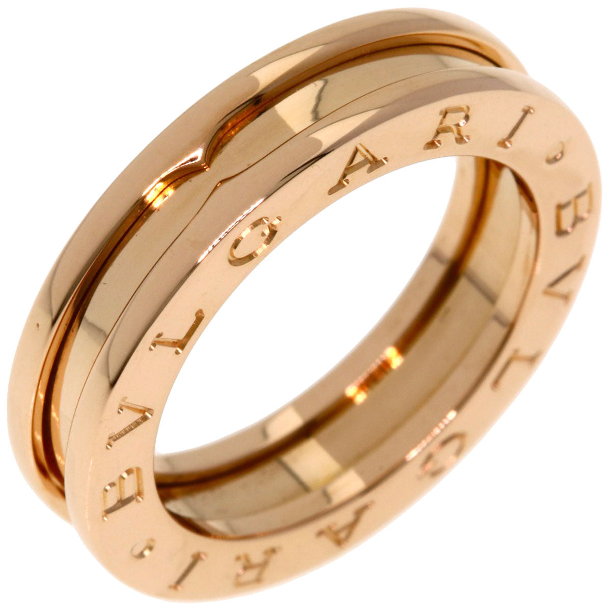 BVLGARI B.zero1 1 band #50 Ring K18 Pink Gold Ladies [Used]