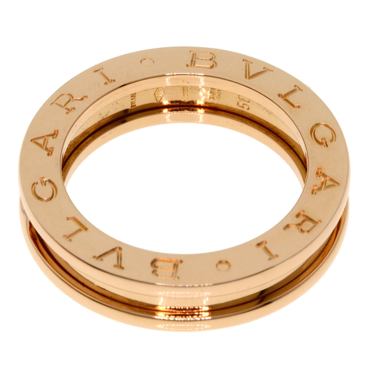 BVLGARI B.zero1 1 band #50 Ring K18 Pink Gold Ladies [Used]