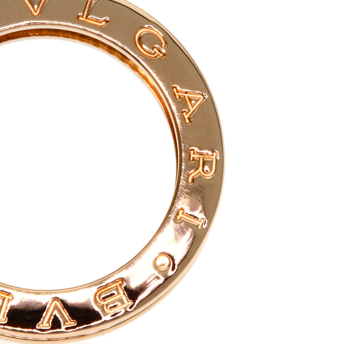 BVLGARI B.zero1 1 band #50 Ring K18 Pink Gold Ladies [Used]