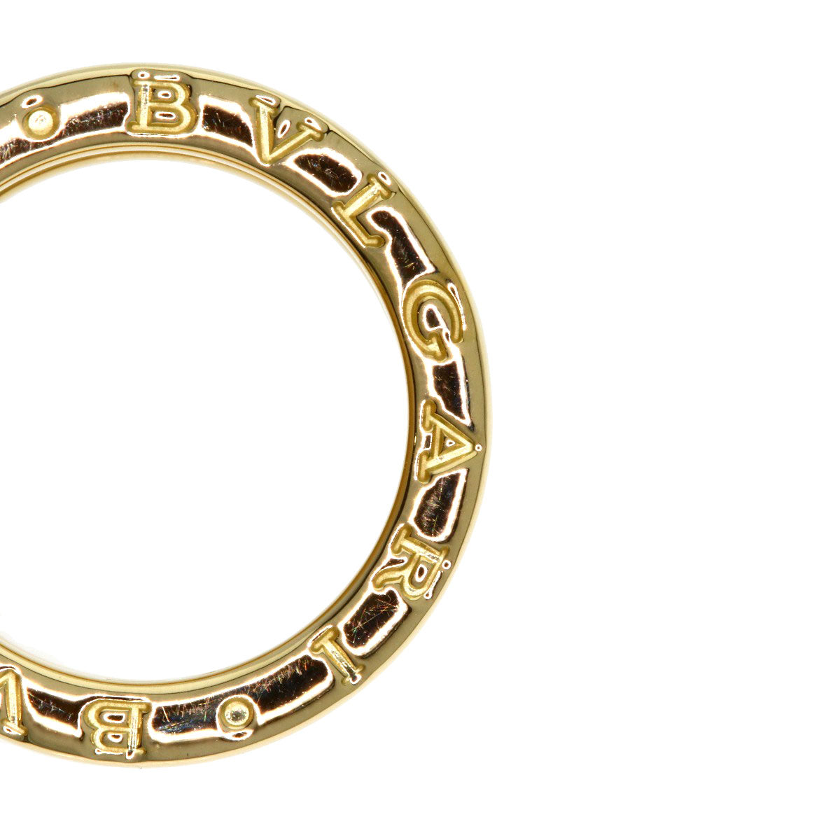 BVLGARI B.zero1 2 band #50 Ring K18 Yellow Gold Ladies [Used]