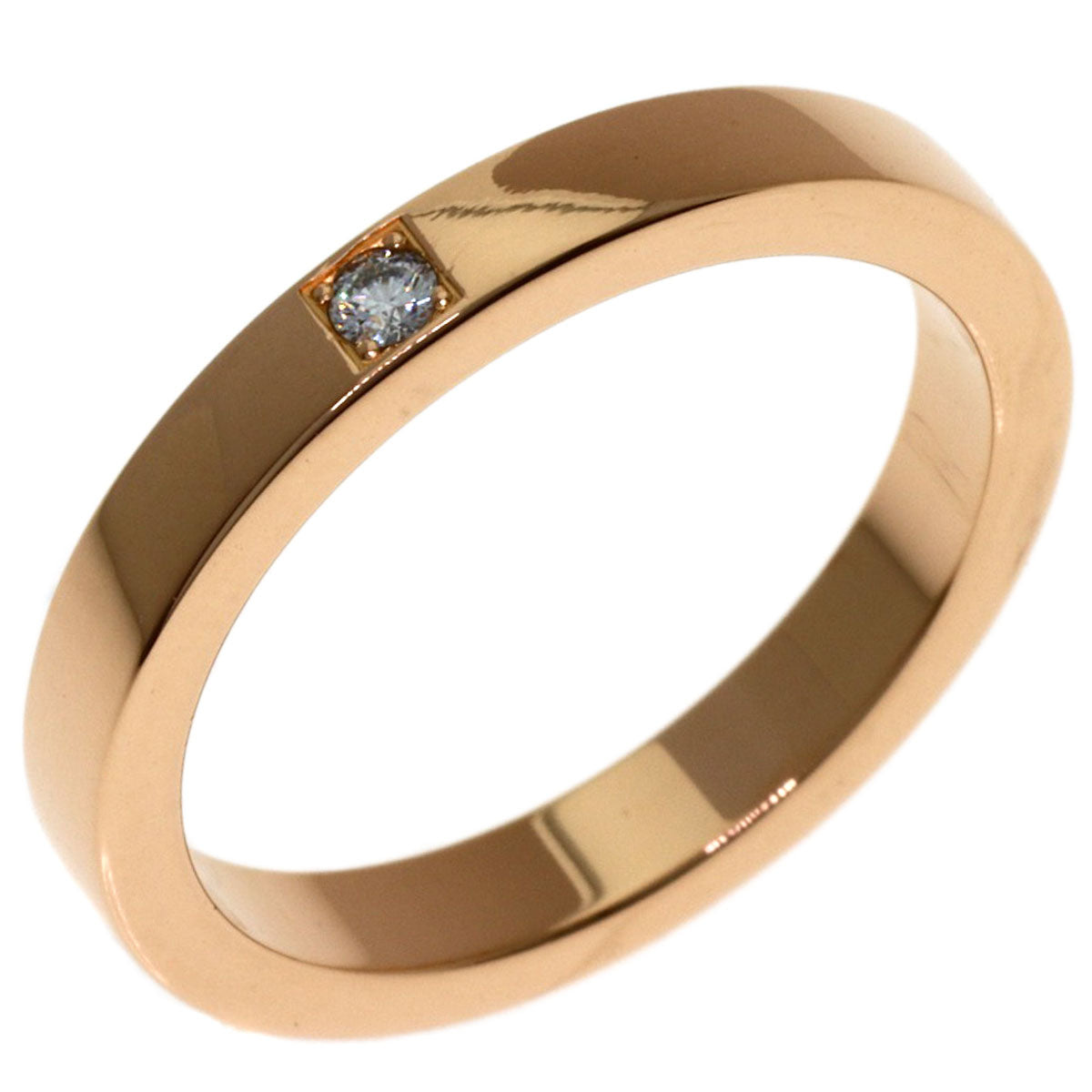 BVLGARI Marie Me 1P Diamond Ring K18 Pink Gold Ladies [Used]
