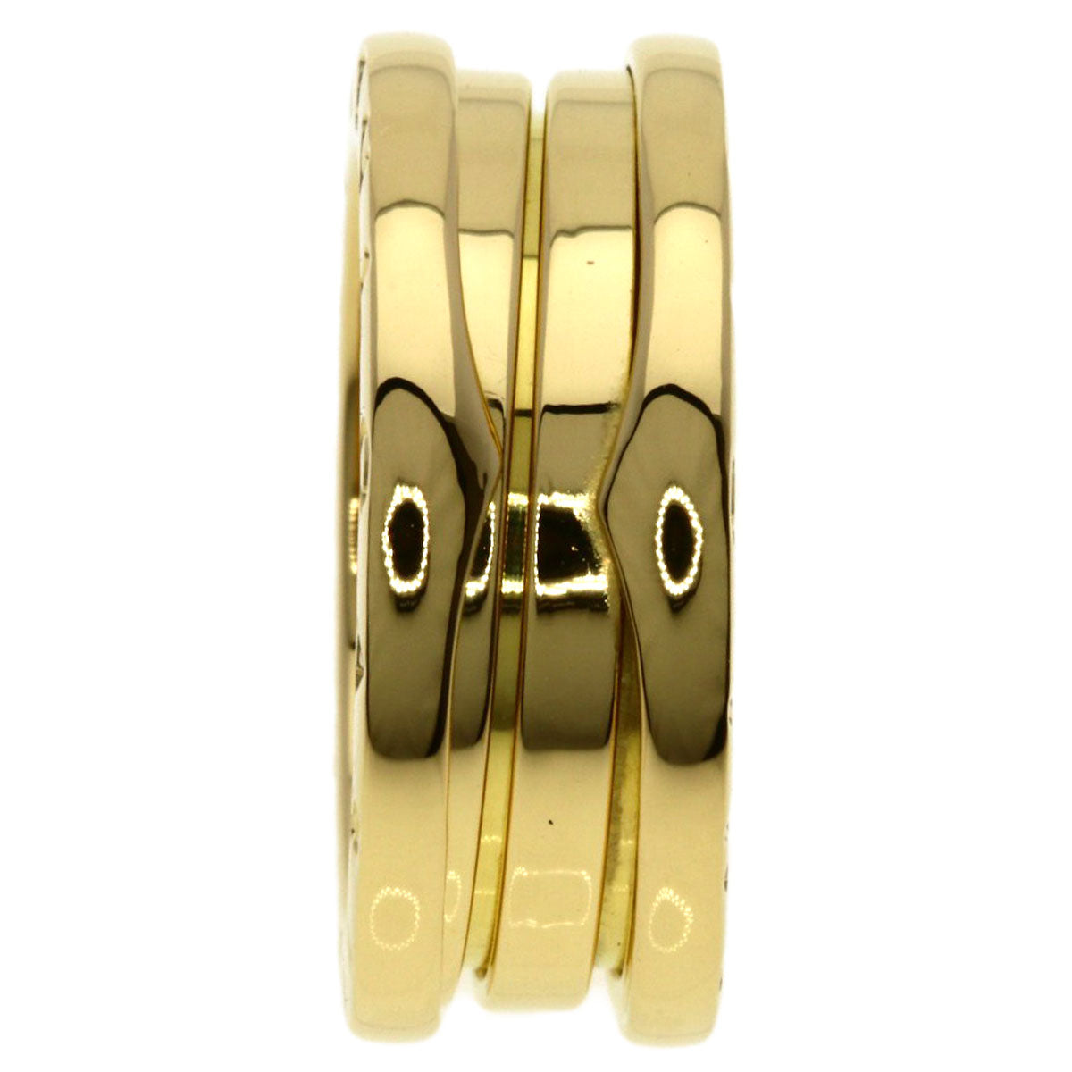 BVLGARI B.zero1 2 Band #51 Ring K18 Yellow Gold Ladies [Used]