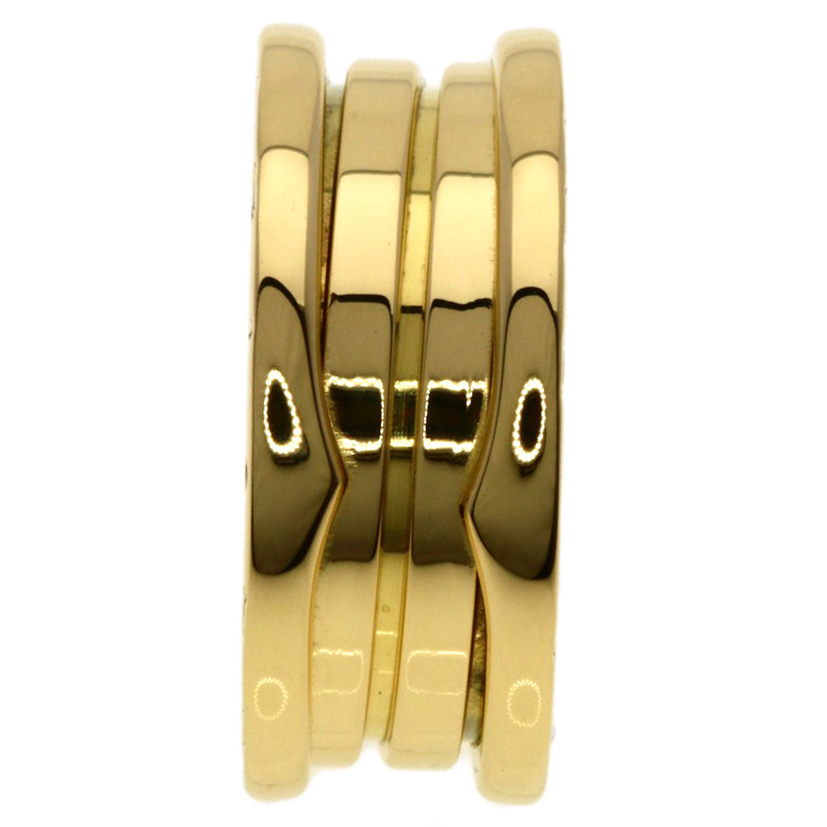 BVLGARI B.zero1 2 Band #51 Ring K18 Yellow Gold Ladies [Used]
