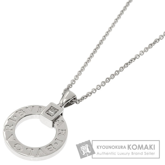 BVLGARI BVLGARI BVLGARI 1P Diamond Necklace K18 White Gold Ladies [Used]