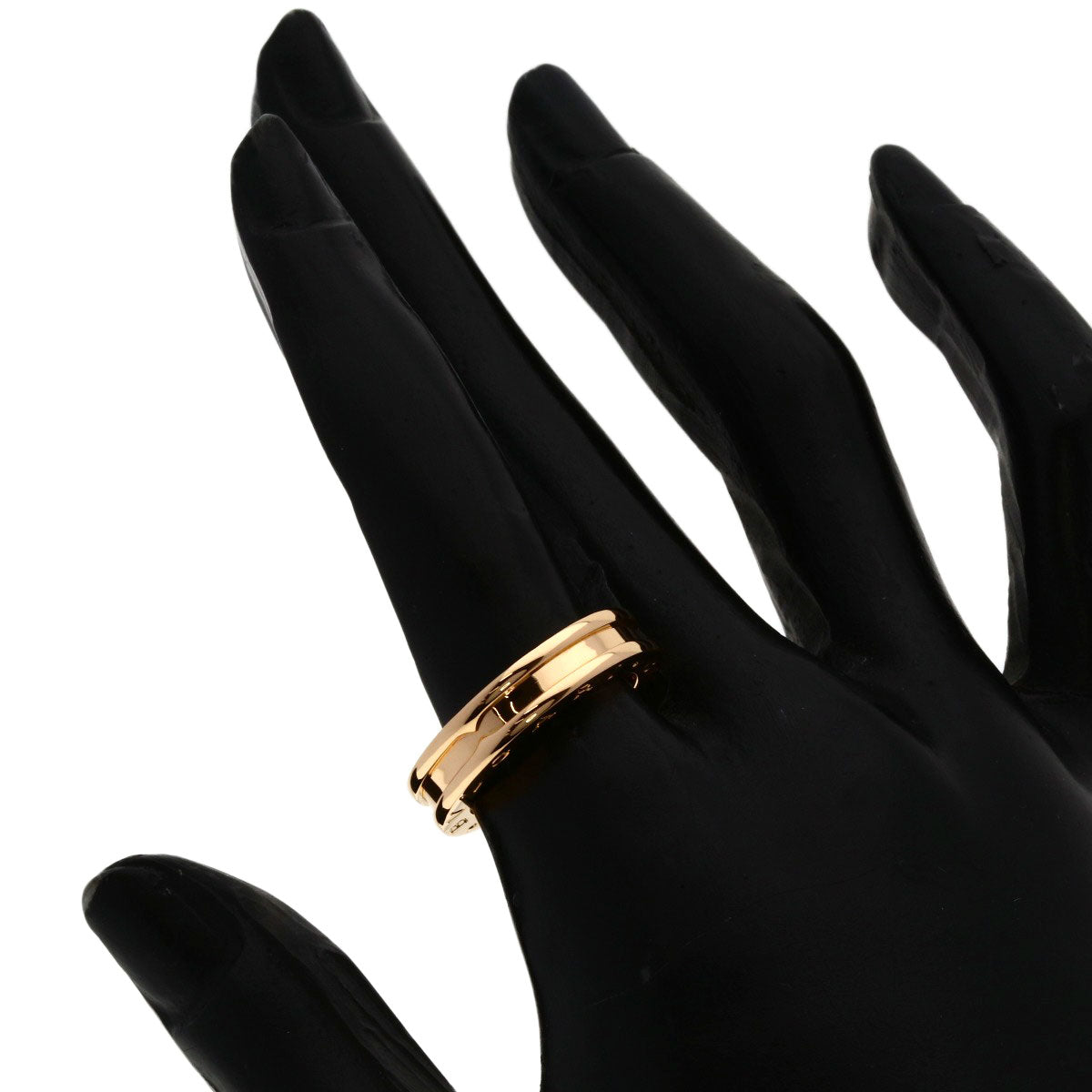 BVLGARI B.zero1 1 band #52 Ring K18 Pink Gold Ladies [Used]