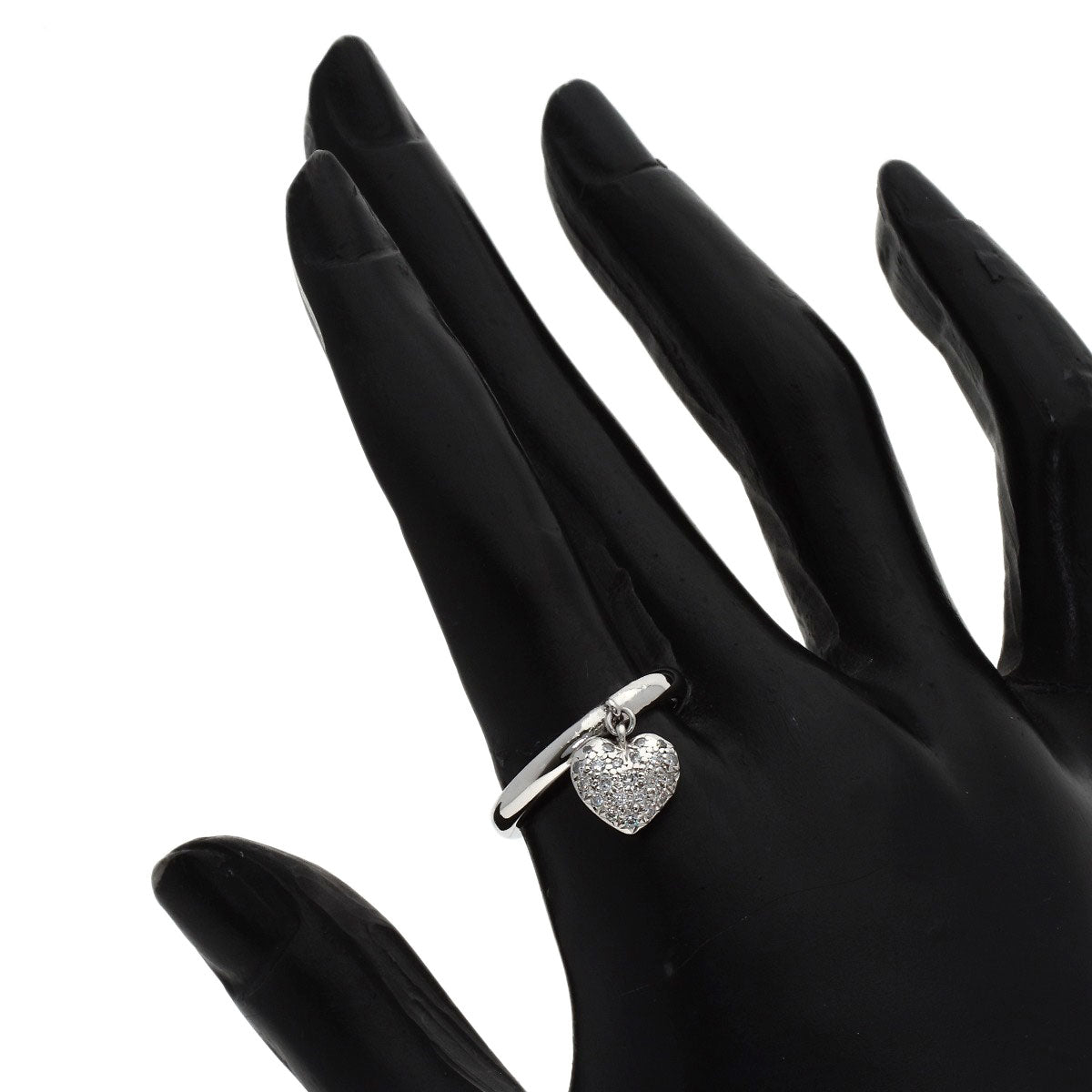 TIFFANY&Co. Sentimental Heart Diamond Ring Platinum PT950 Ladies [Used]