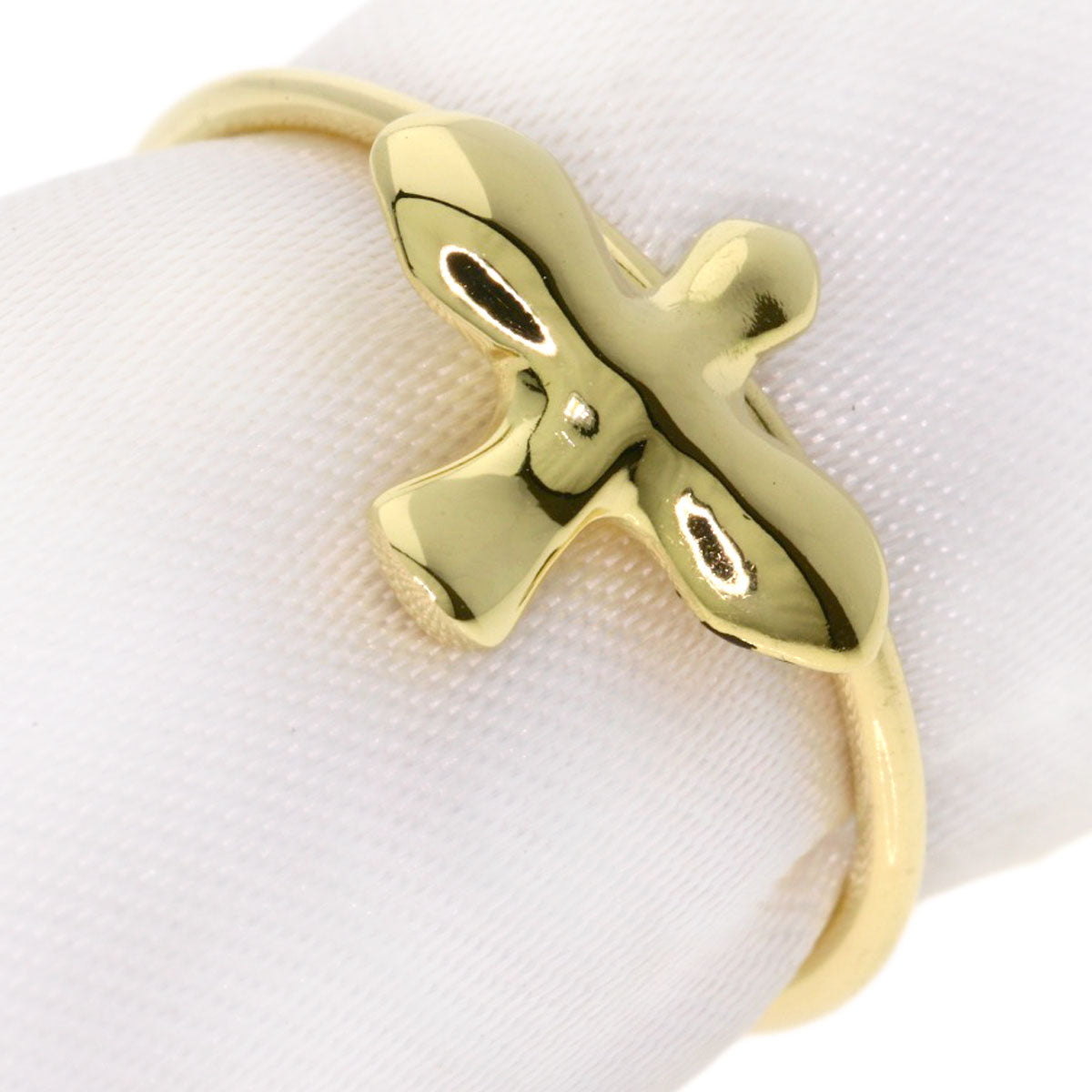 TIFFANY&Co. Bird cross Ring K18 Yellow Gold Ladies [Used]