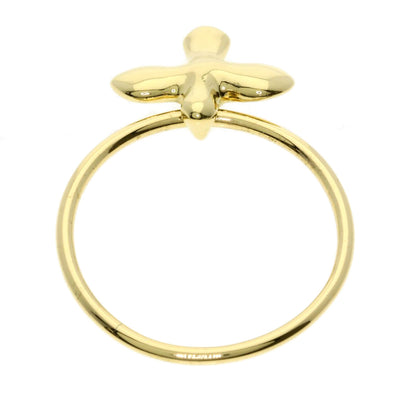 TIFFANY&Co. Bird cross Ring K18 Yellow Gold Ladies [Used]