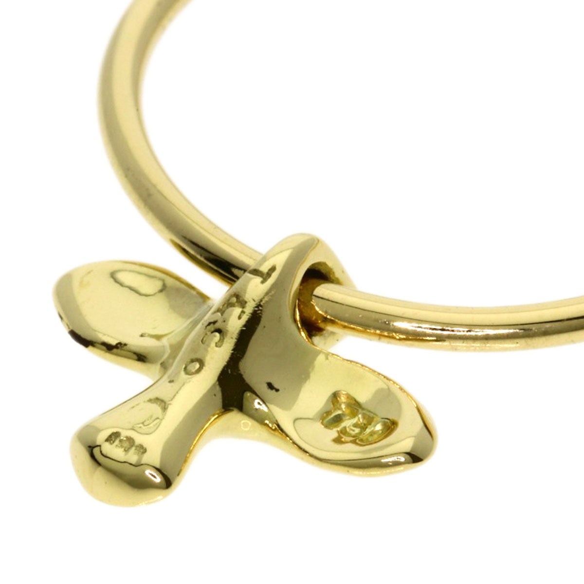 TIFFANY&Co. Bird cross Ring K18 Yellow Gold Ladies [Used]