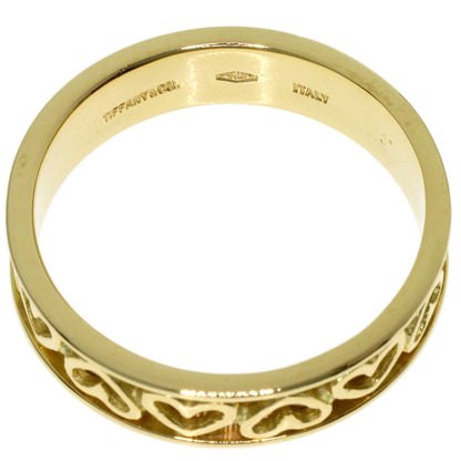 TIFFANY&Co. Cutout Heart Ring K18 Yellow Gold Ladies [Used]