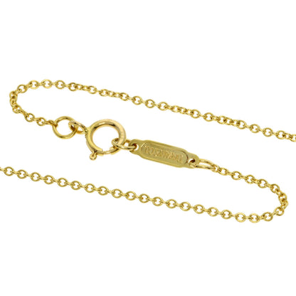 TIFFANY&Co. Heart ribbon Necklace K18 Yellow Gold Ladies [Used]