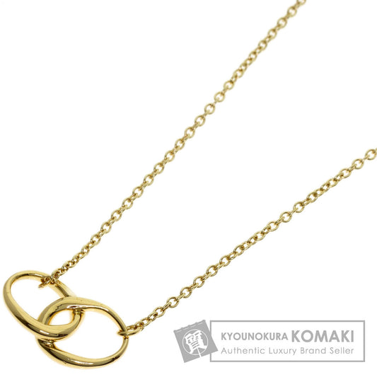 TIFFANY&Co. Double loop Necklace K18 Yellow Gold Ladies [Used]