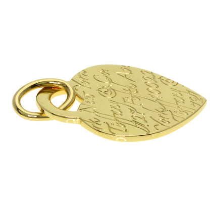TIFFANY&Co. Notes Heart Pendant top K18 Yellow Gold Ladies [Used]