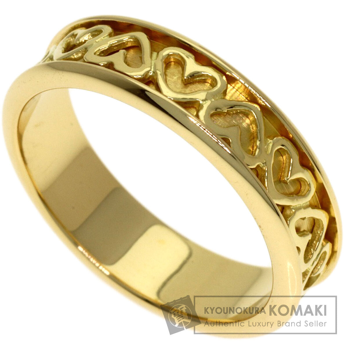 TIFFANY&Co. Cutout Heart Ring K18 Yellow Gold Ladies [Used]