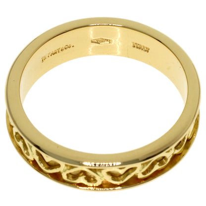 TIFFANY&Co. Cutout Heart Ring K18 Yellow Gold Ladies [Used]