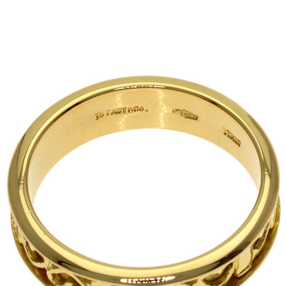 TIFFANY&Co. Cutout Heart Ring K18 Yellow Gold Ladies [Used]
