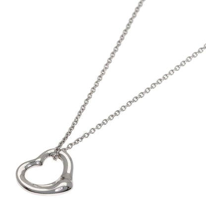 TIFFANY&Co. Open heart Necklace Platinum PT950 Ladies [Used]