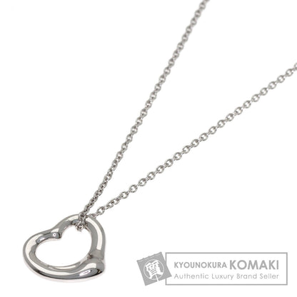 TIFFANY&Co. Open heart Necklace Platinum PT950 Ladies [Used]