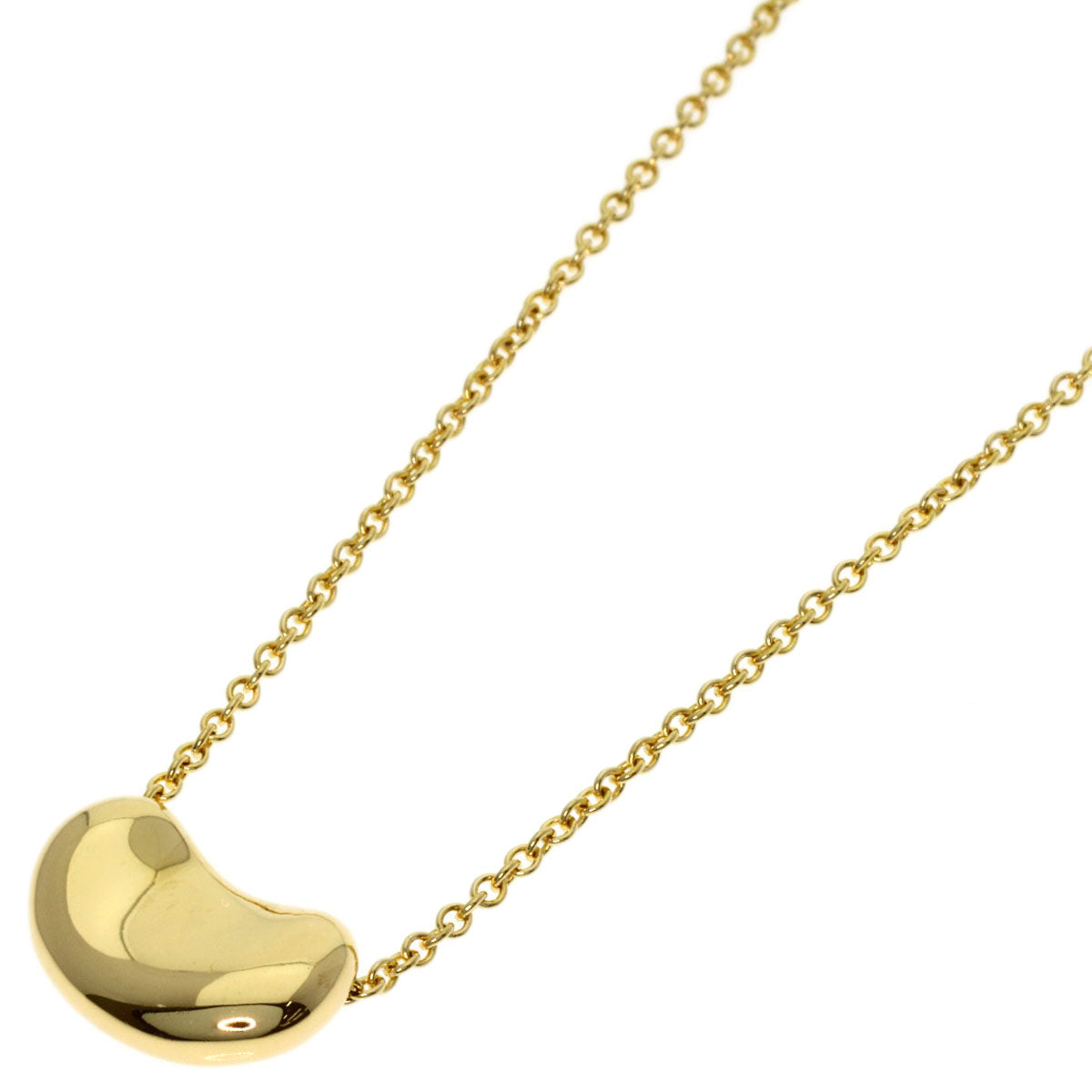 TIFFANY&Co. Bean Necklace K18 Yellow Gold Ladies [Used]